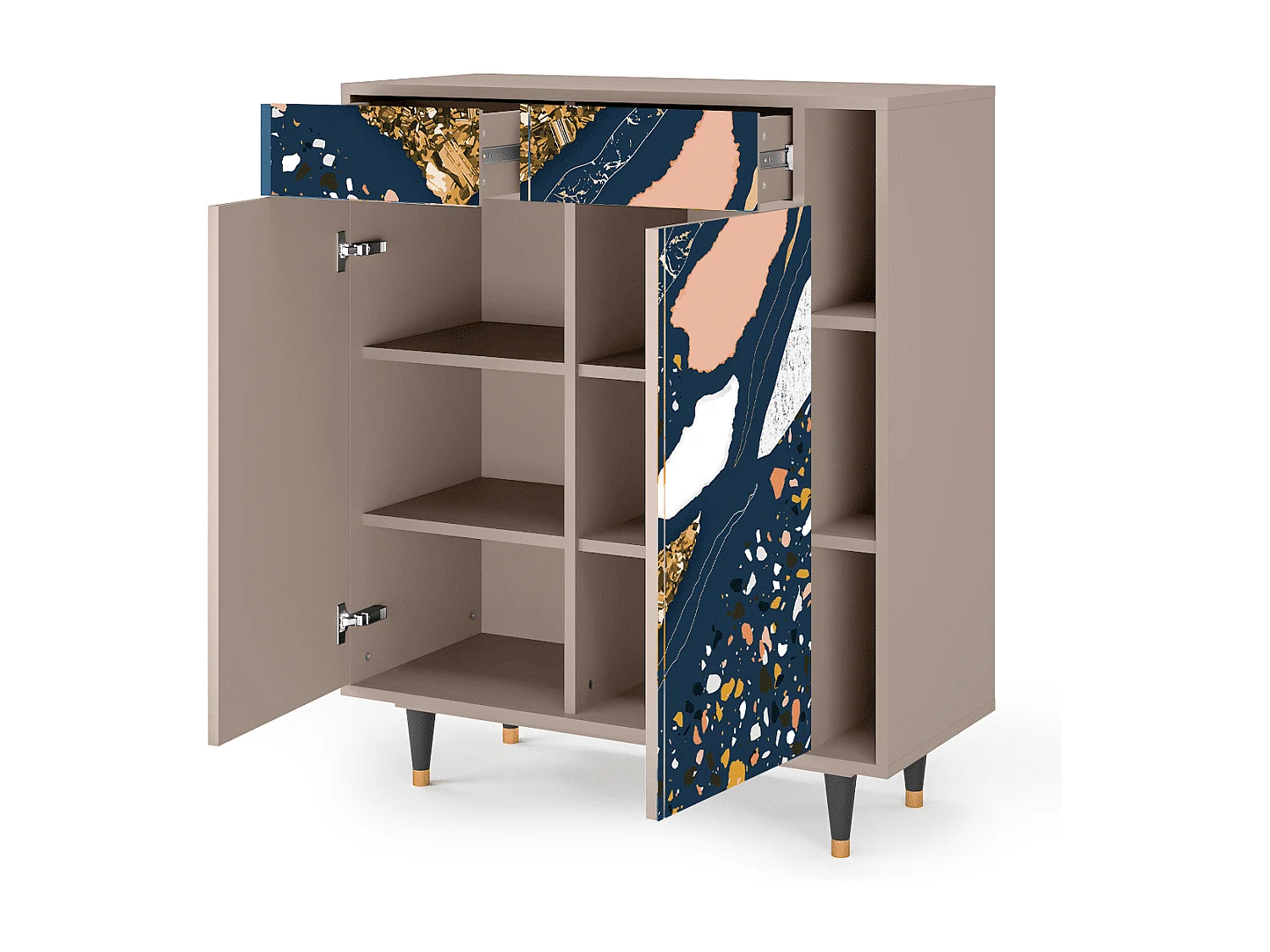 Dressoir - 96х110х41 cm - BS6 - Nude Iceberg, Latte