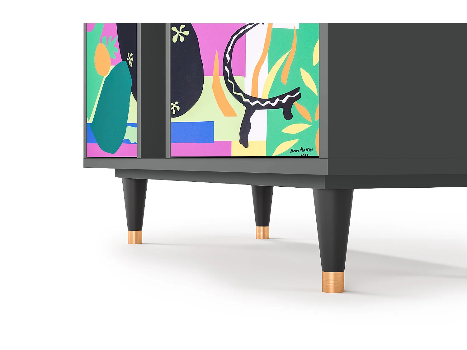 Kredens - 94х96х41 cm - BS5 - La Tristesse du Roi, Antracyt