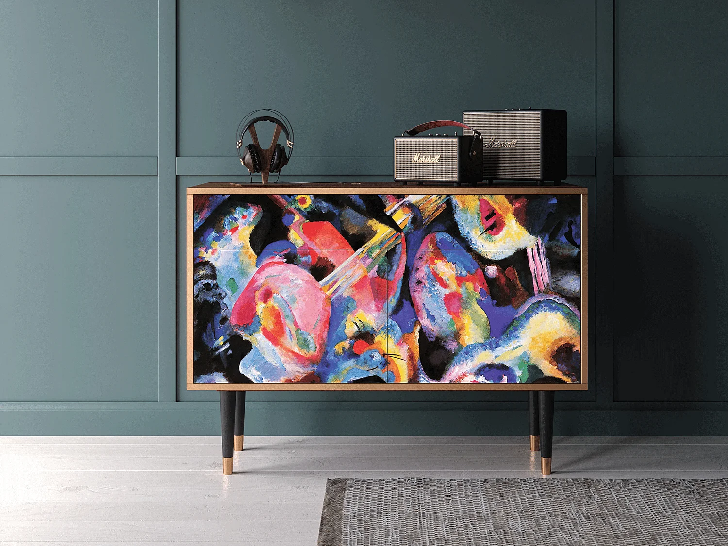 Kredens - 115x85x48 cm - BS4 - Kandinsky, Orzech