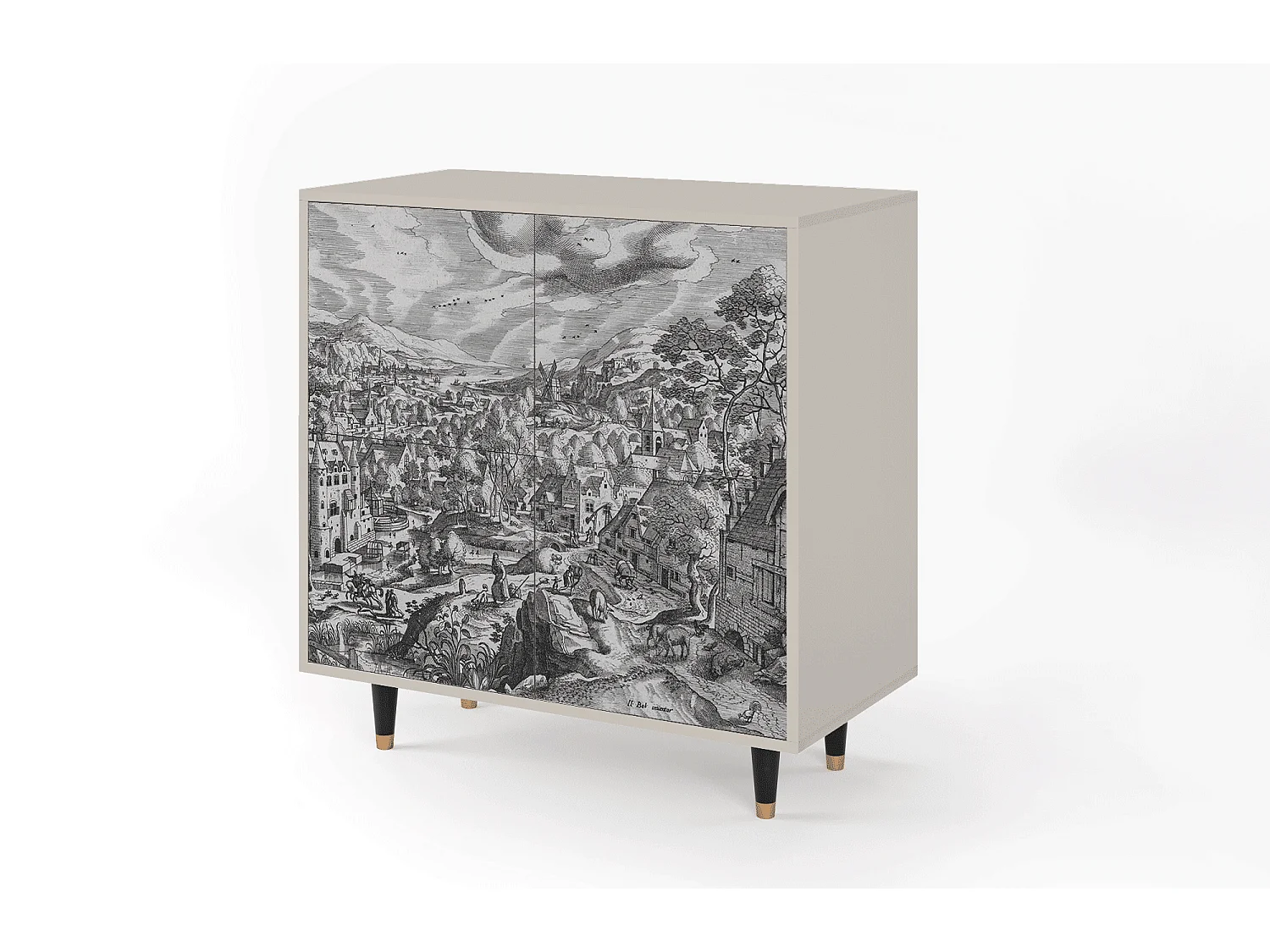 Buffet - 94x96x48 cm - BS3 - Bird Dropping, Sable