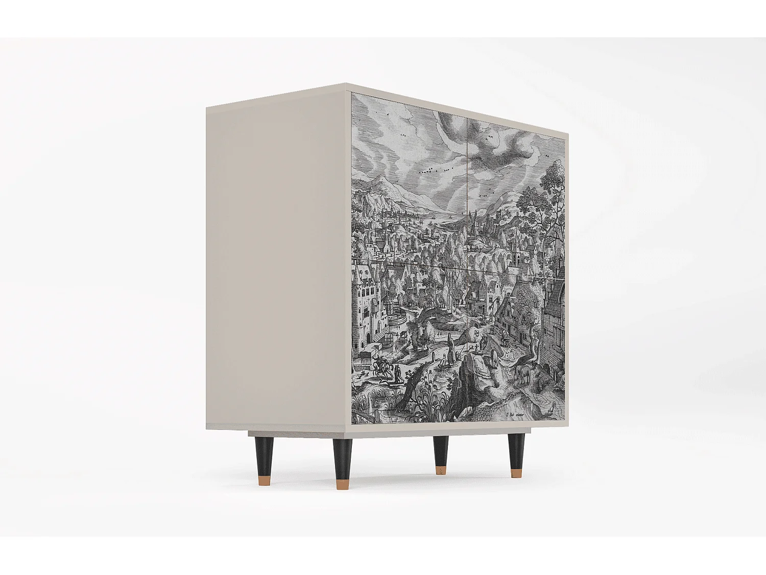 Buffet - 94x96x48 cm - BS3 - Bird Dropping, Sable