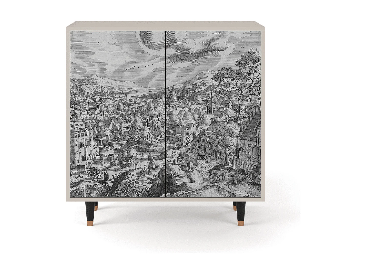 Buffet - 94x96x48 cm - BS3 - Bird Dropping, Sable