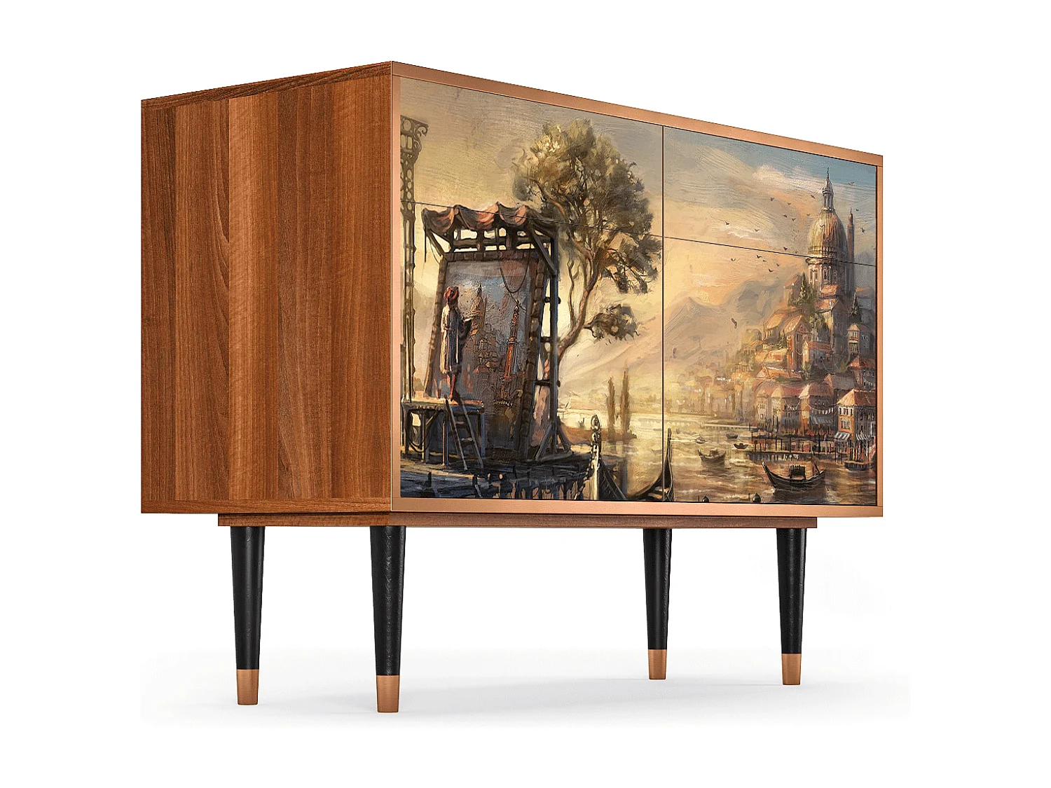 Dressoir - 115x85x48 cm - BS4 - Venice, Walnoot