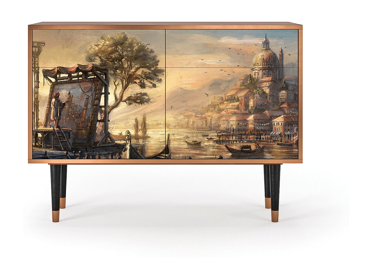 Dressoir - 115x85x48 cm - BS4 - Venice, Walnoot