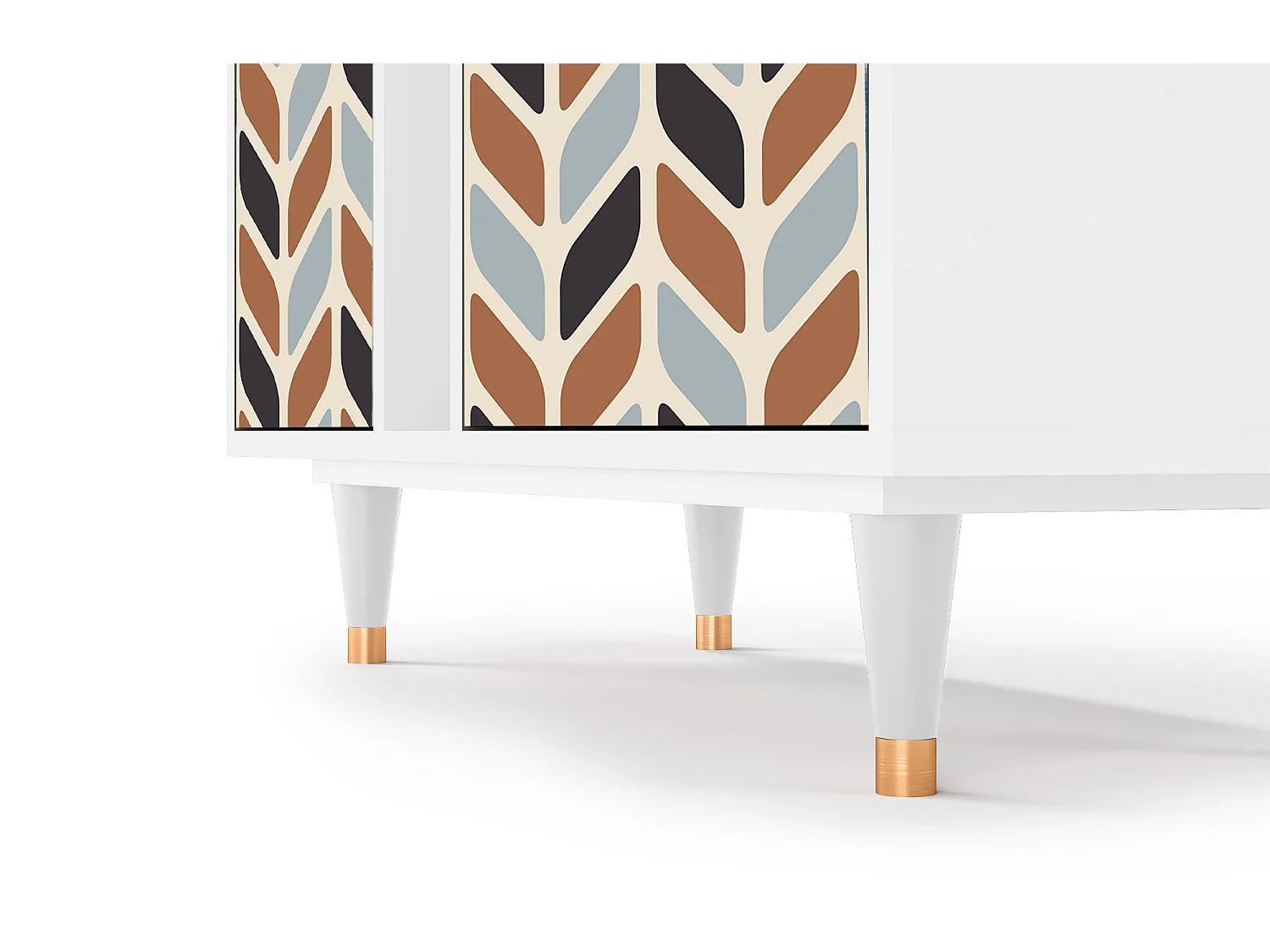 Aparador - 94х96х41 cm - BS5 - Beige Laure, Blanco