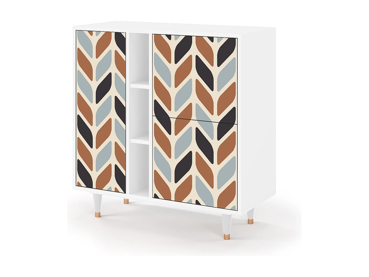 Buffet - 94х96х41 cm - BS5 - Beige Laure, Blanc