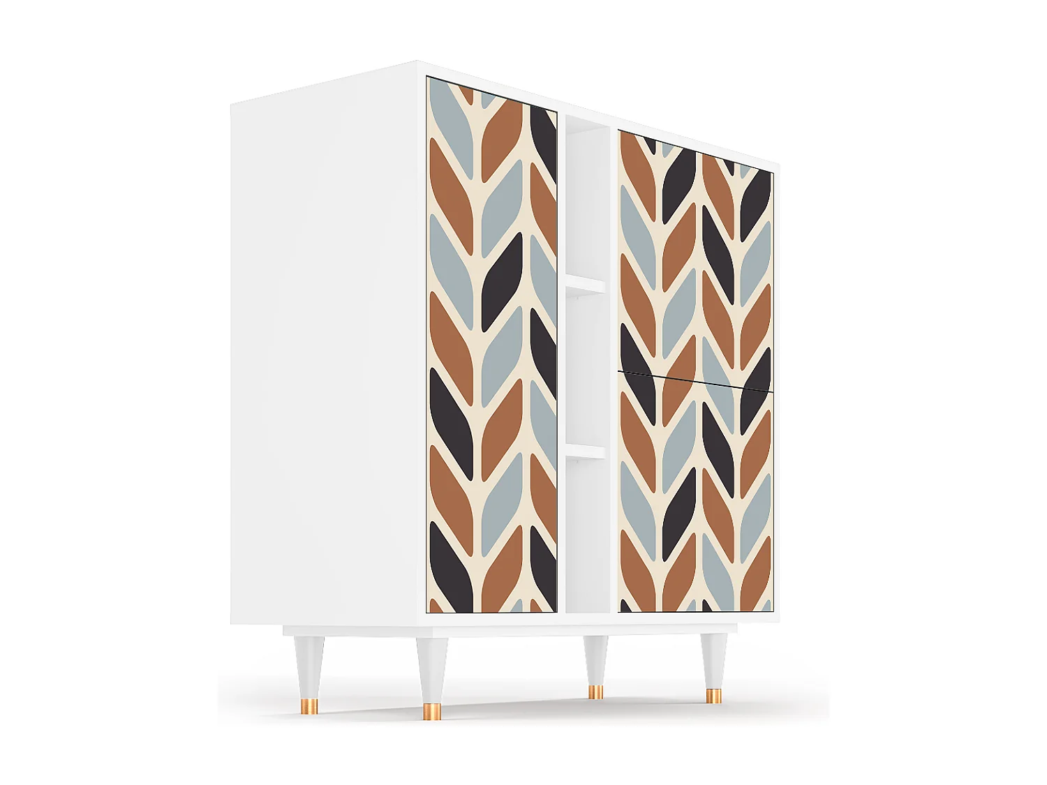 Buffet - 94х96х41 cm - BS5 - Beige Laure, Blanc