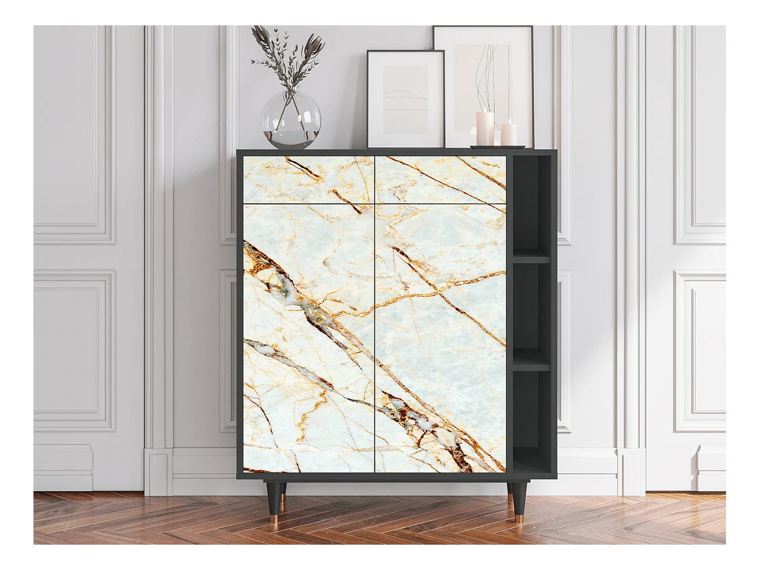 Buffet - 96х110х41 cm - BS6 - Sabley Marble, Anthracite