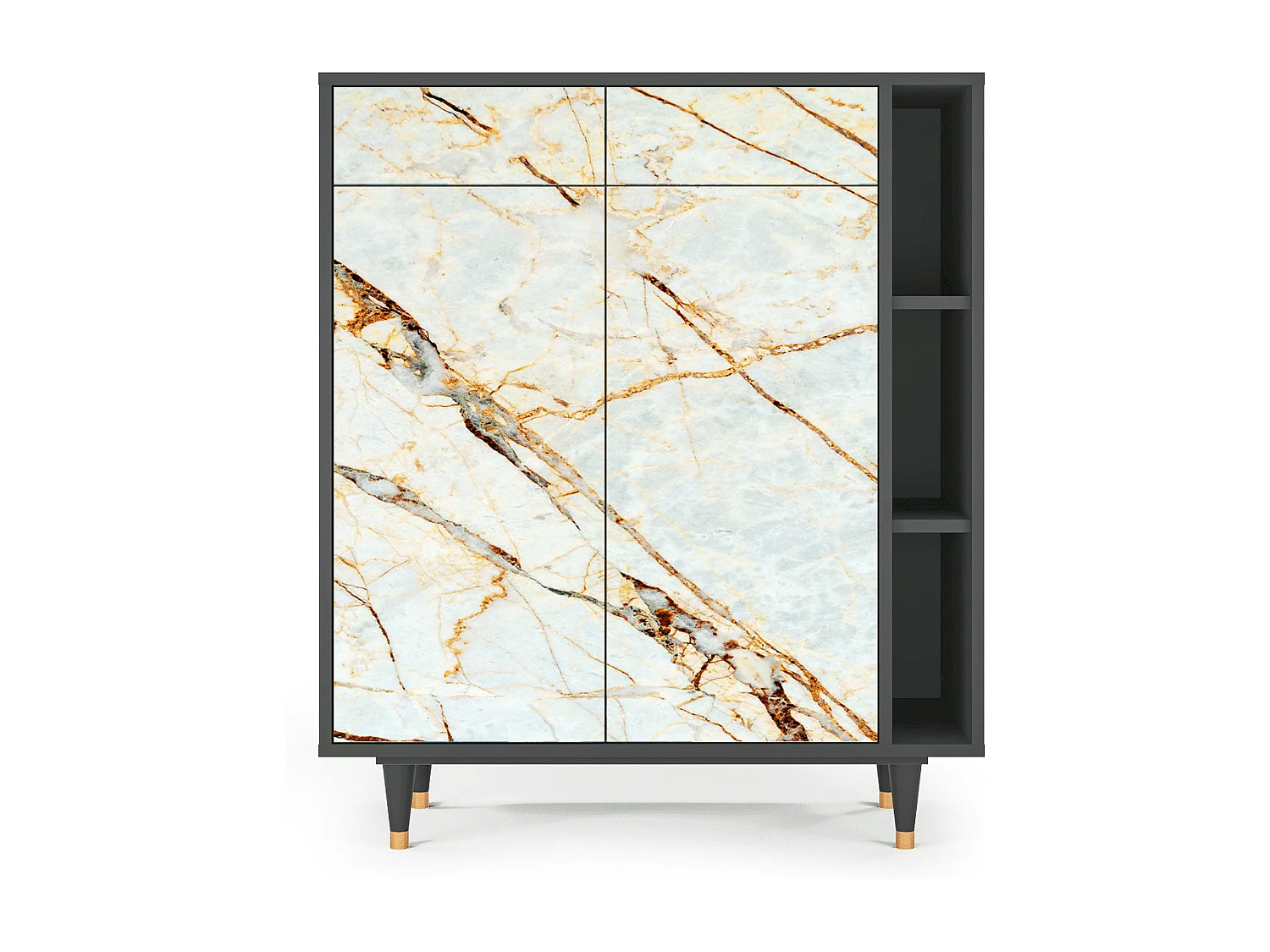 Credenza - 96х110х41 cm - BS6 - Sabbiay Marble, Antracite