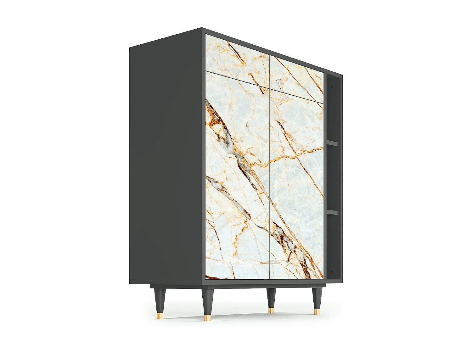 Credenza - 96х110х41 cm - BS6 - Sabbiay Marble, Antracite