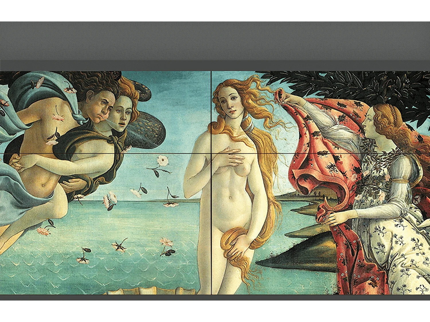 Kredens - 115x85x48 cm - BS4 - The Birth of Venus, Antracyt