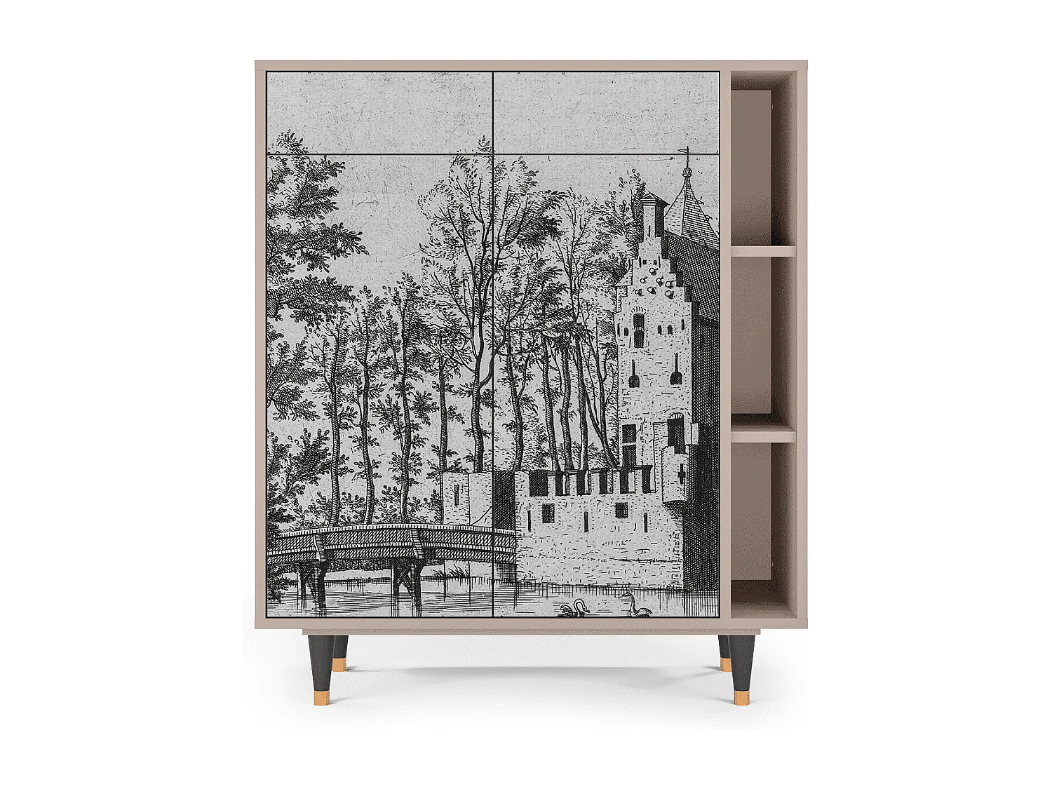 Buffet - 96х110х41 cm - BS6 - Castle by Breugel, Latte