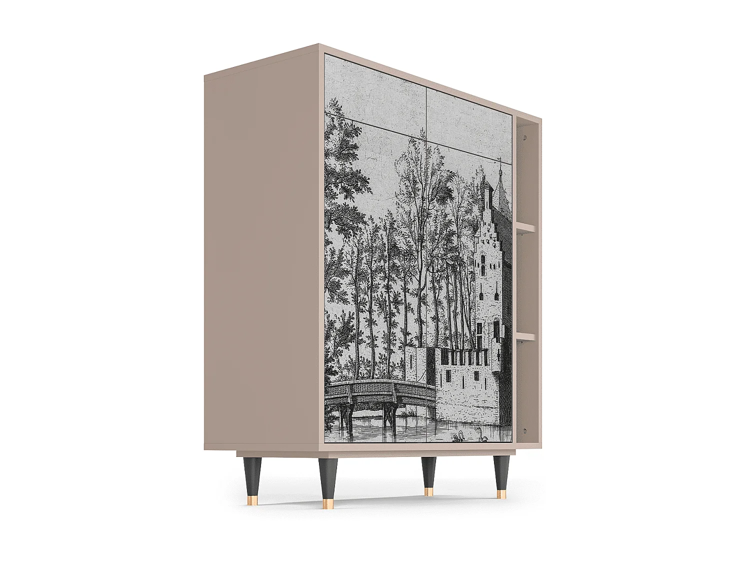 Kredens - 96х110х41 cm - BS6 - Castle by Breugel, Latte