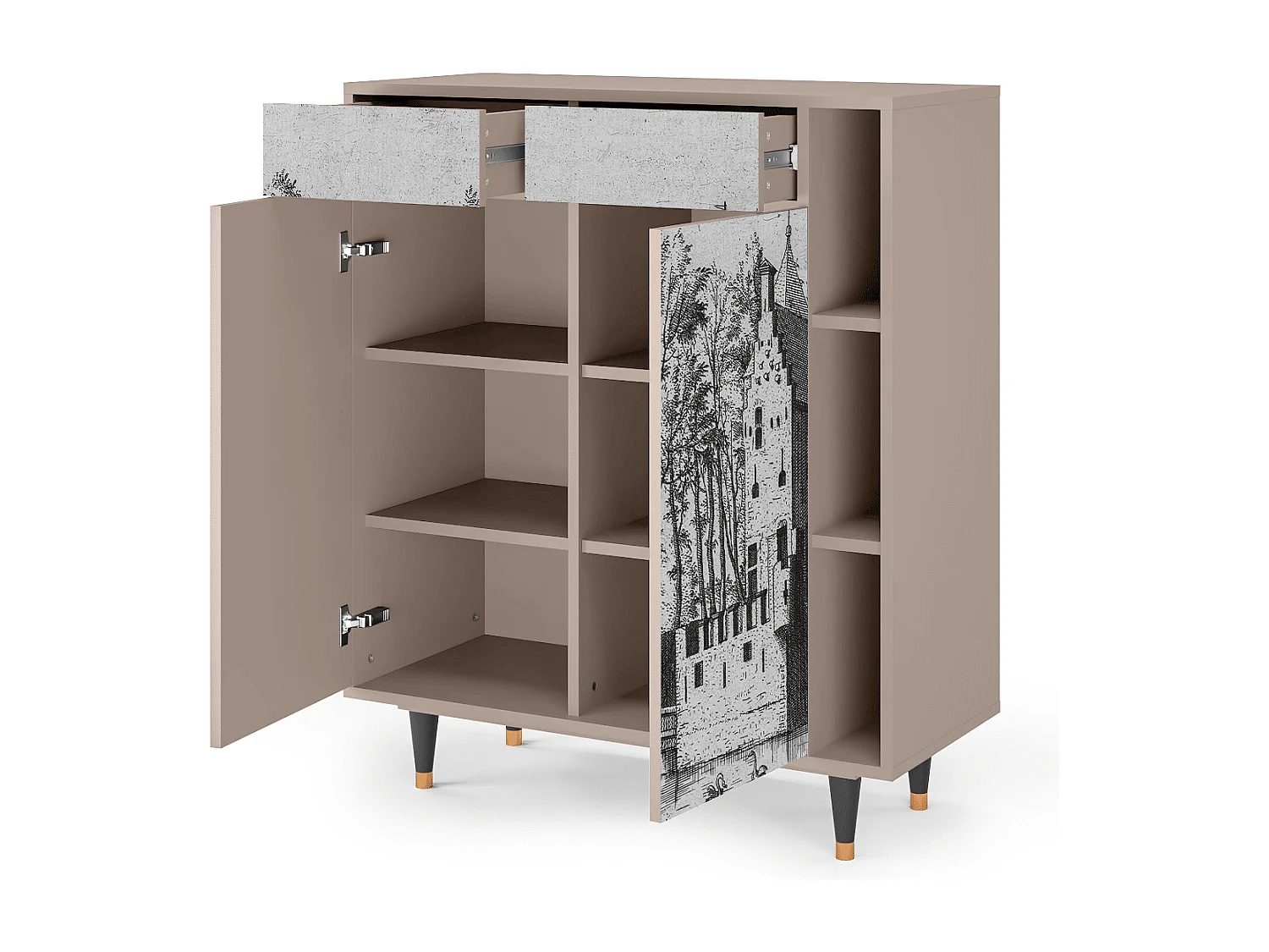 Kredens - 96х110х41 cm - BS6 - Castle by Breugel, Latte