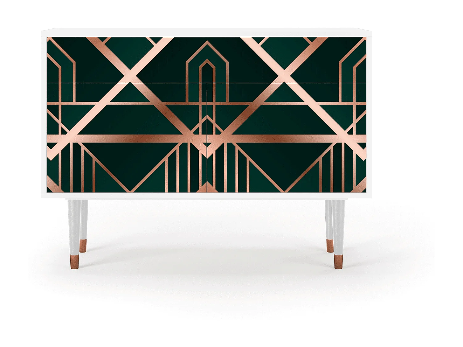 Buffet - 115x85x48 cm - BS4 - Emerald Gatsby, Blanc