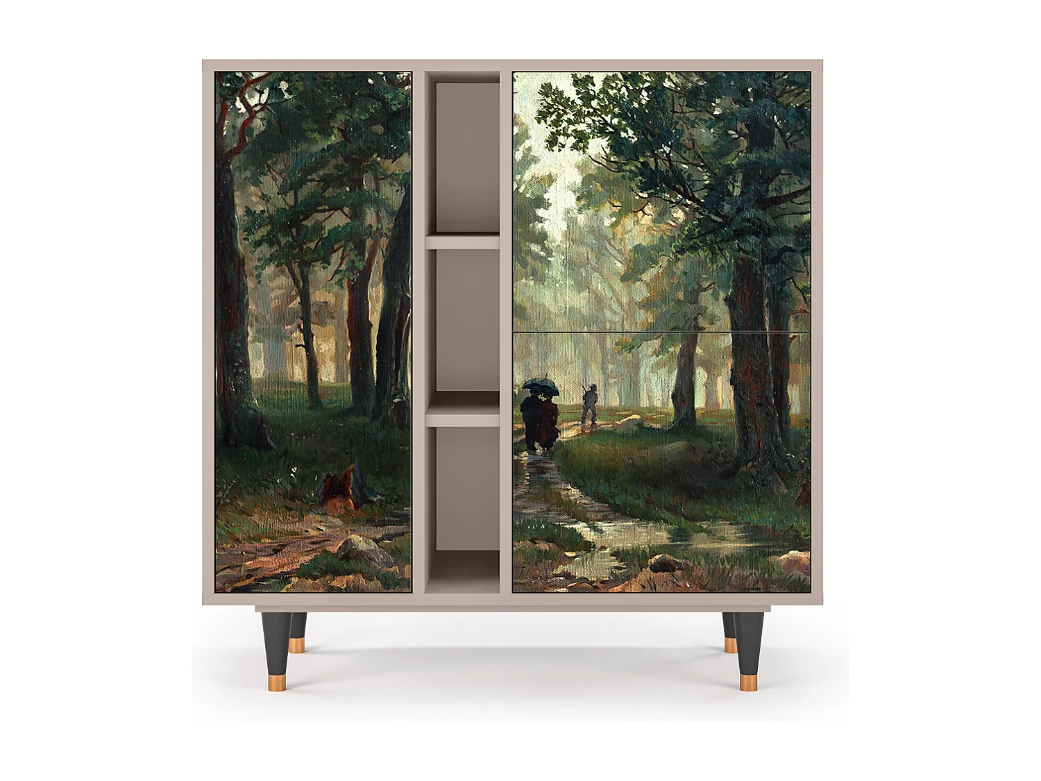 Dressoir - 94х96х41 cm - BS5 -  Rain in the Oak Forest, Latte