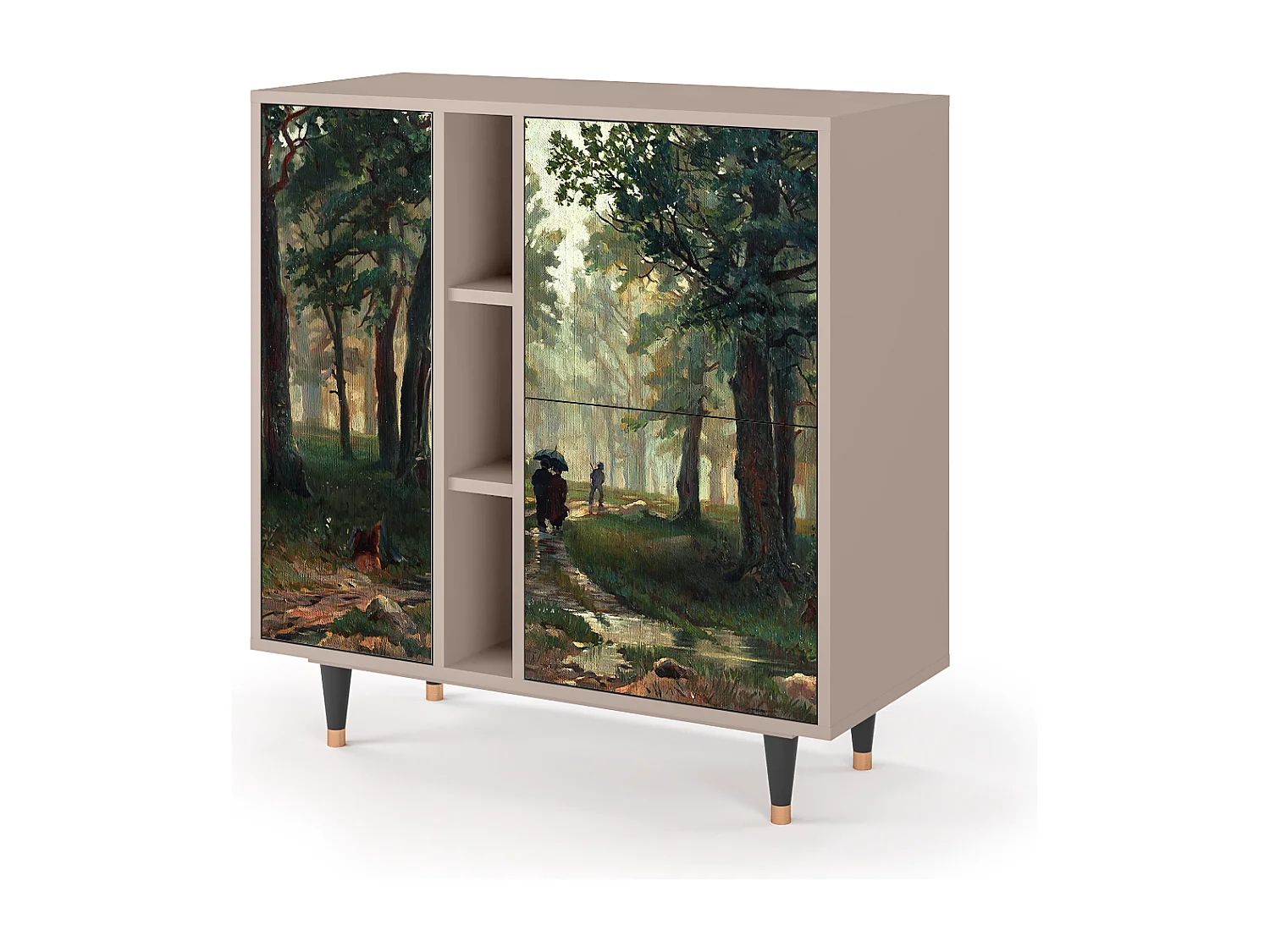 Dressoir - 94х96х41 cm - BS5 -  Rain in the Oak Forest, Latte