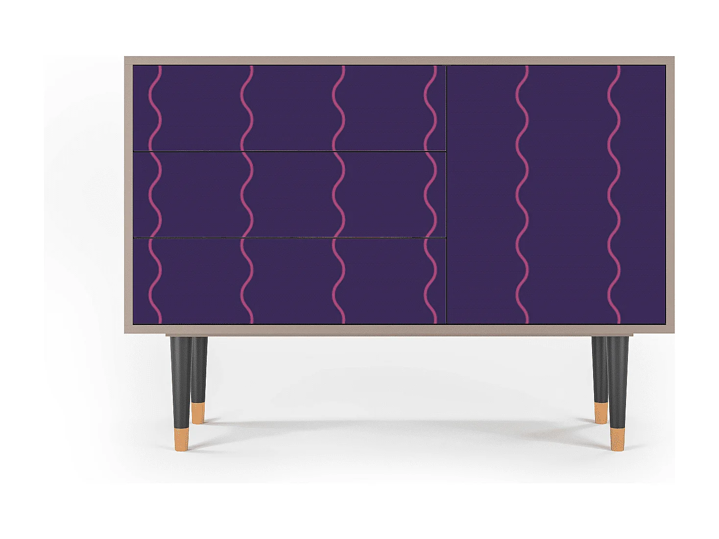 Credenza - 115х84х41 cm - S3 - Grape Maccaroni, Latte