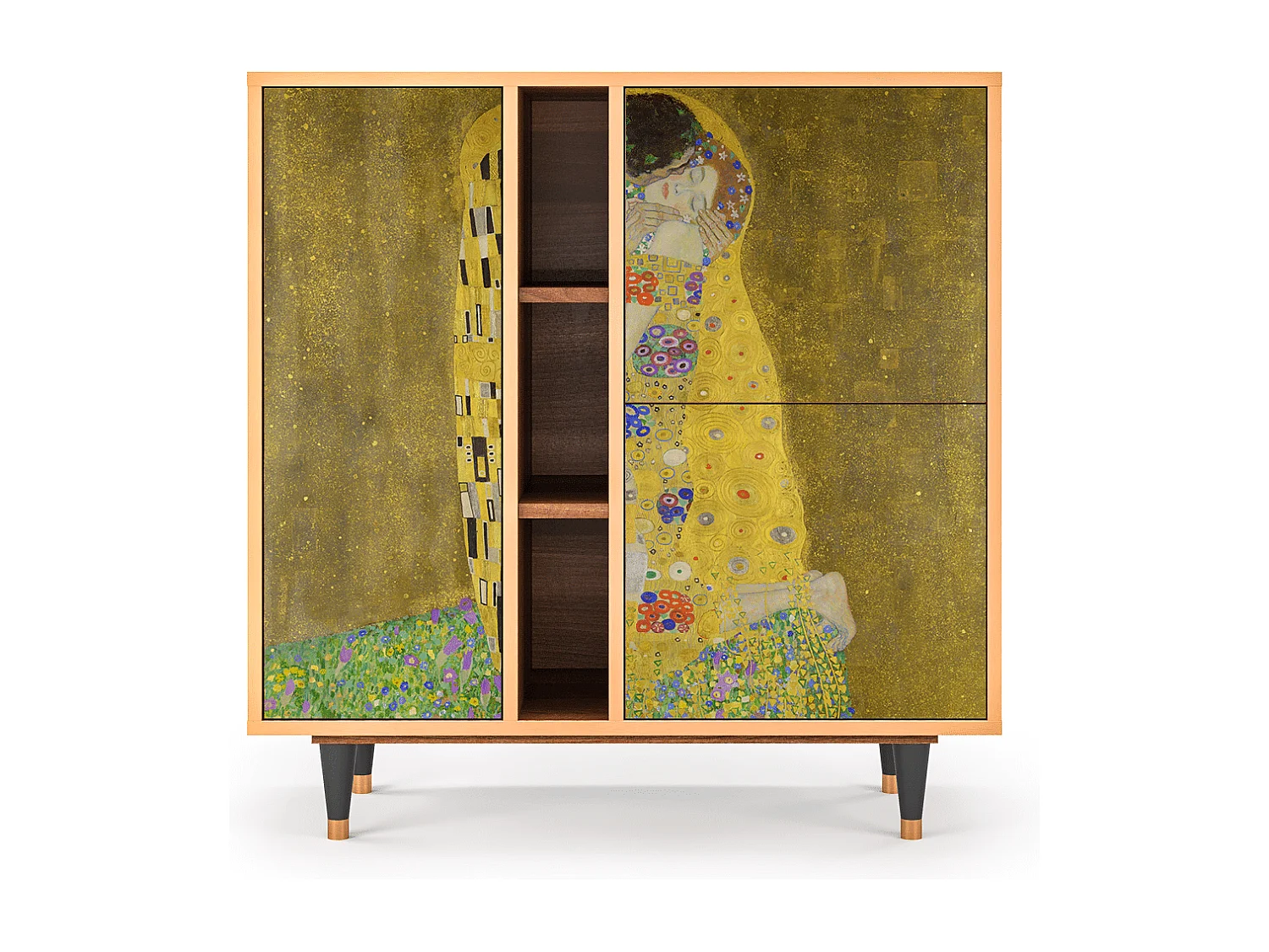 Buffet - 94х96х41 cm - BS5 - The Kiss by Klimt , Noyer