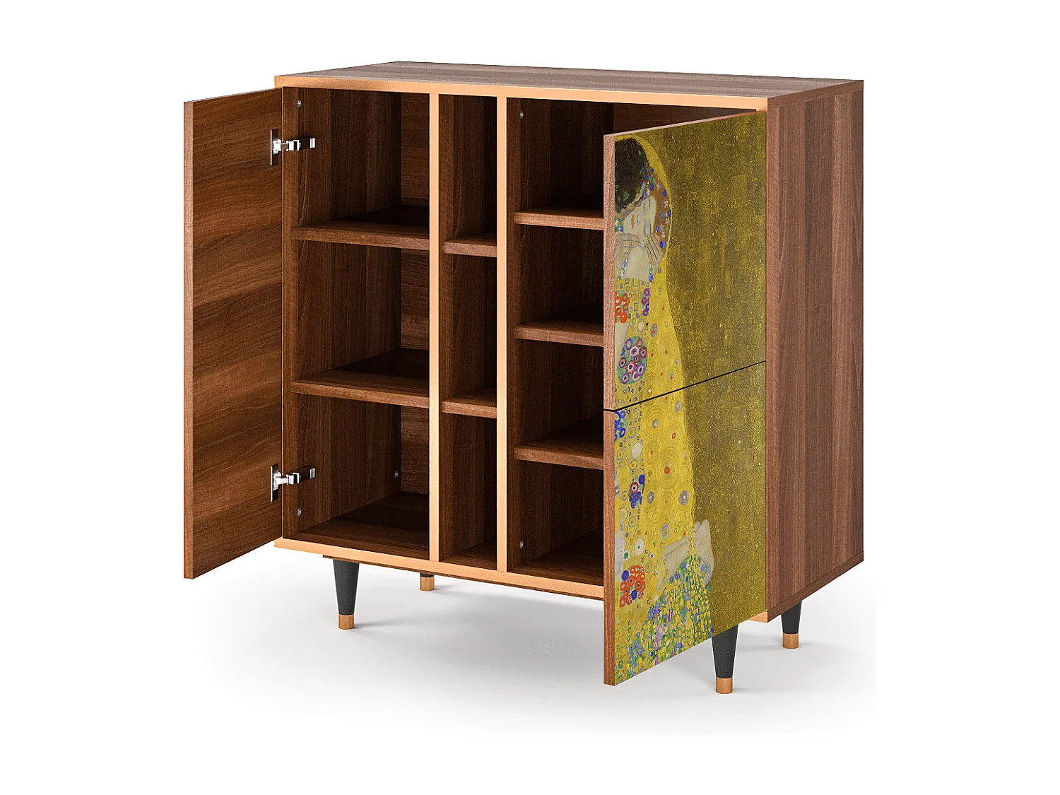 Credenza - 94х96х41 cm - BS5 - The Kiss by Klimt , Noce