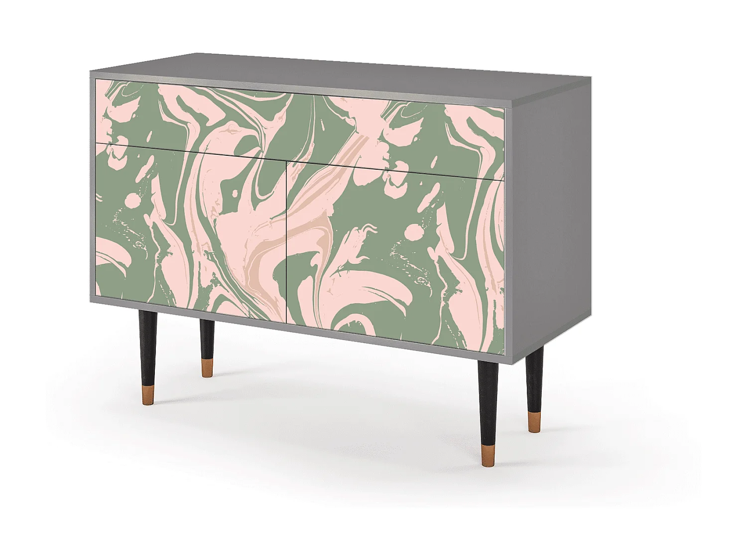 Sideboard - 115x85x48 cm - BS4 - Aquarelle, Grau