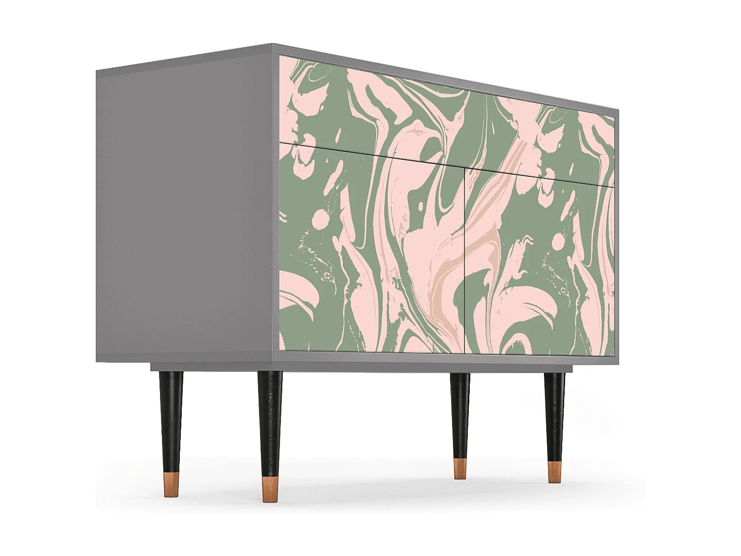 Sideboard - 115x85x48 cm - BS4 - Aquarelle, Grau