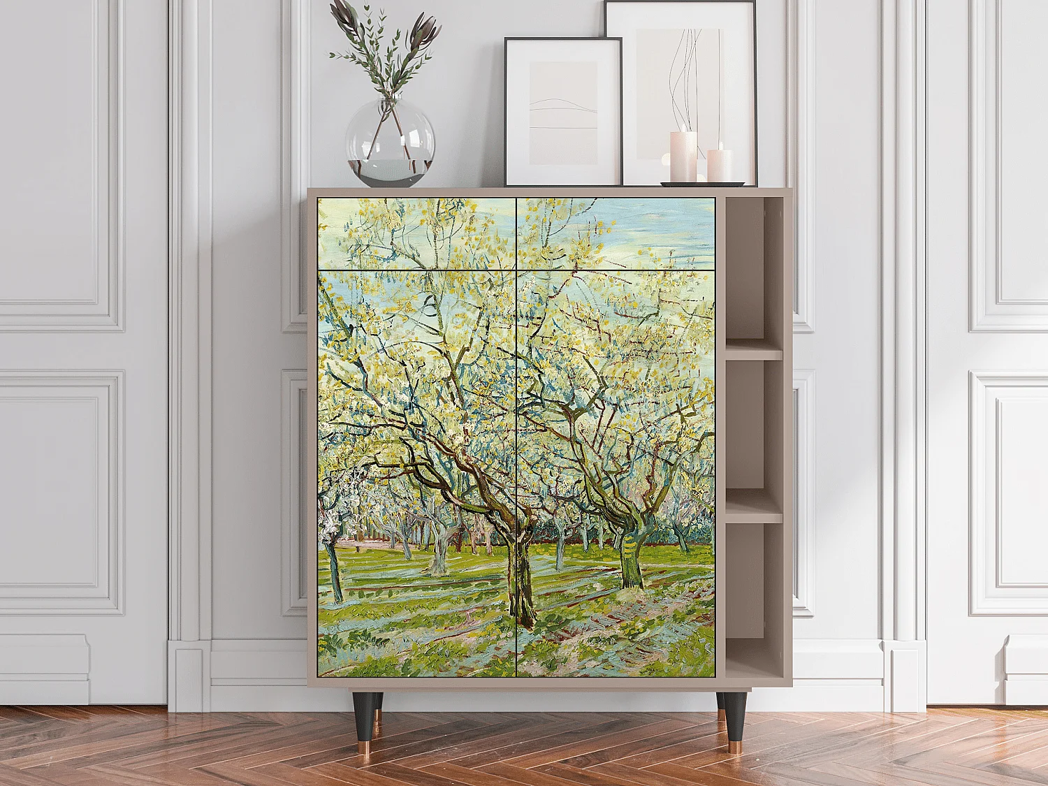 Kredens - 96х110х41 cm - BS6 - The Biały Orchard, Latte