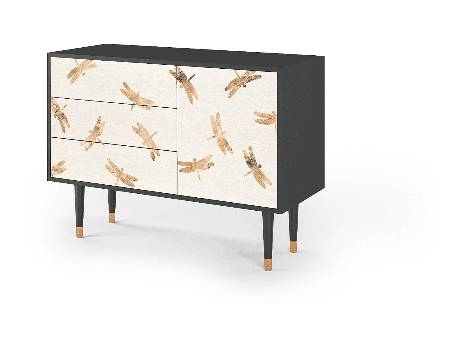 Buffet - 115х84х41 cm - S3 - Nude Dragonflies, Anthracite
