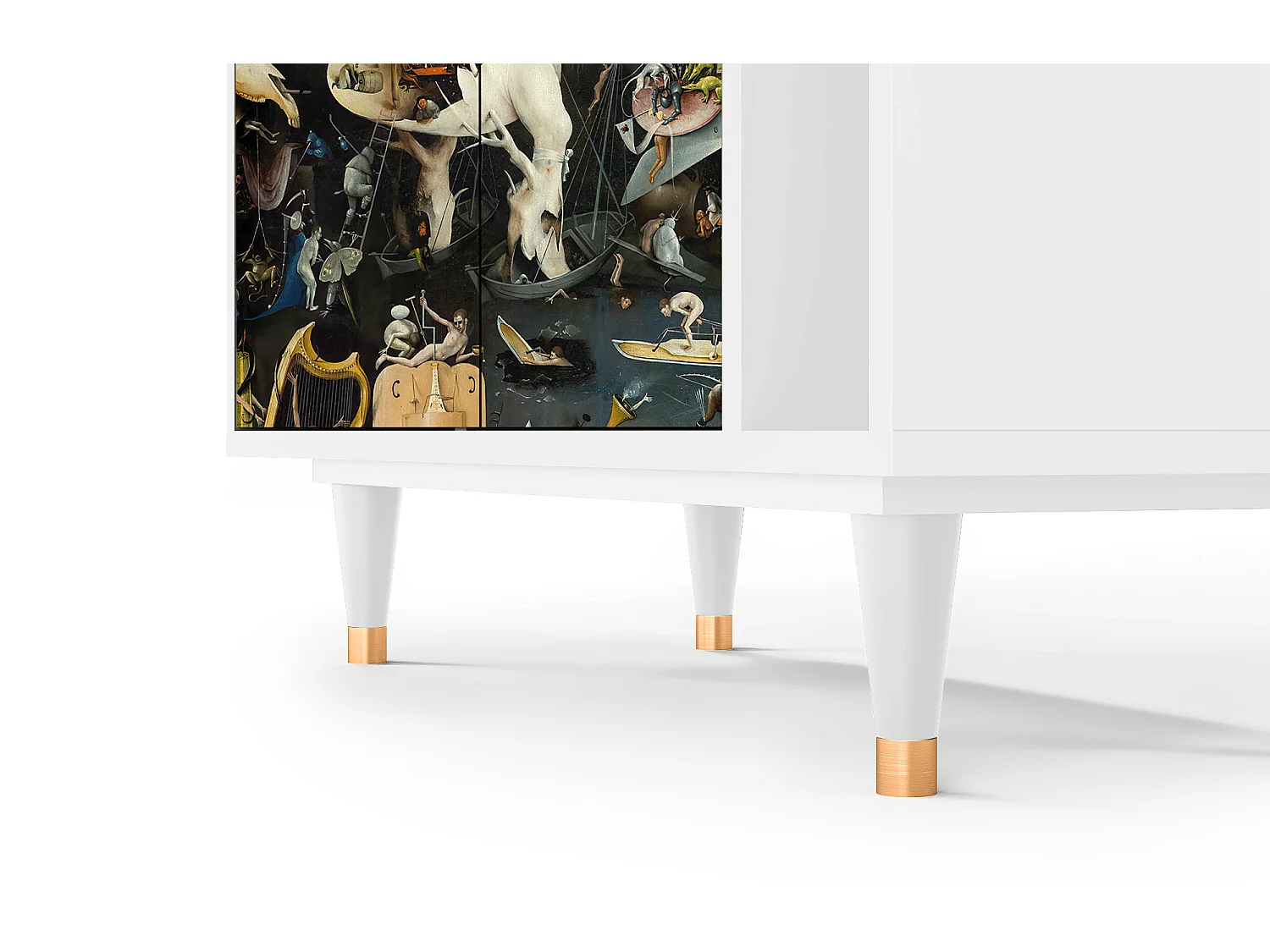 Kredens - 96х110х41 cm - BS6 - The Garden 2, Biały