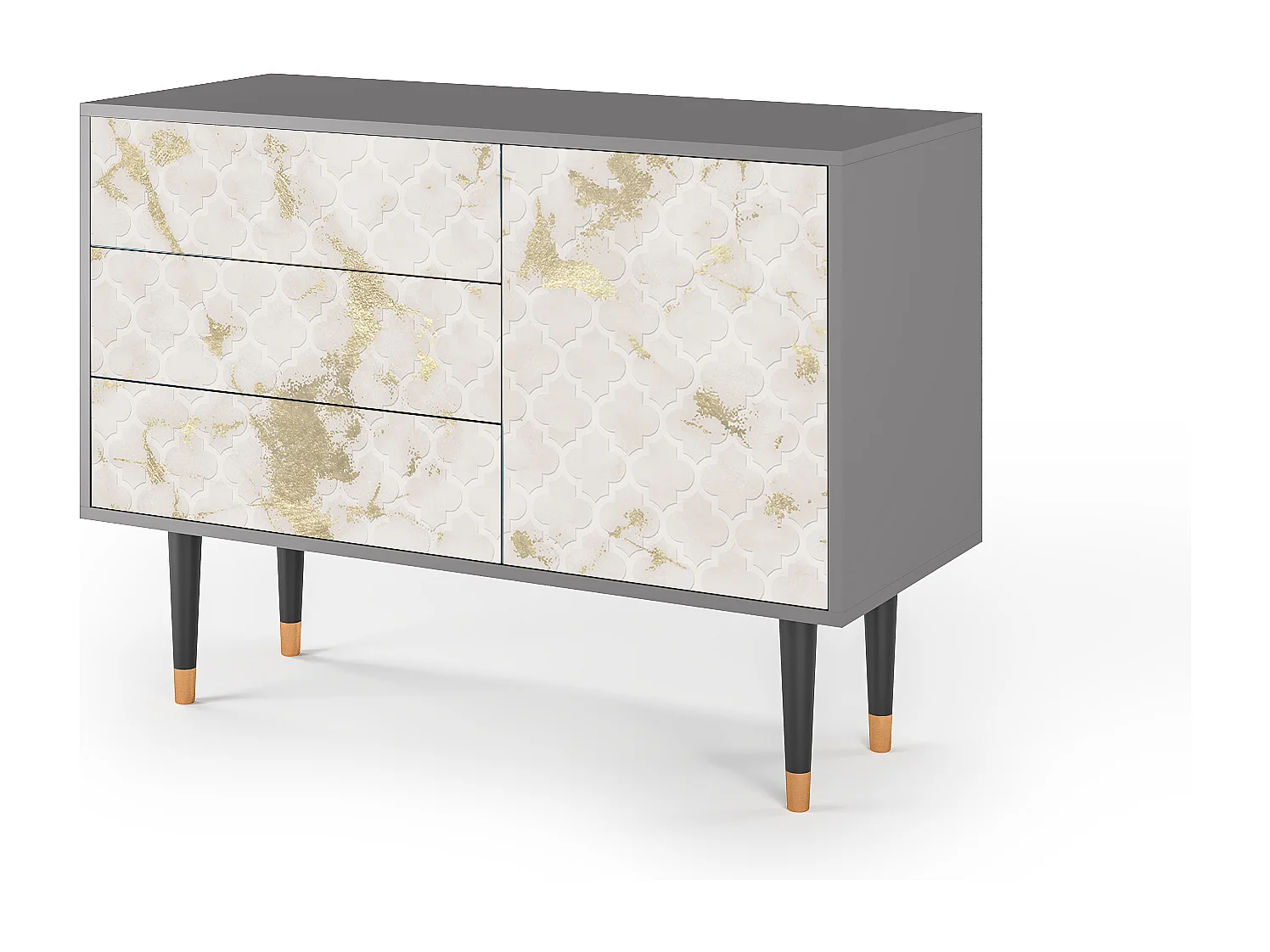 Aparador - 115х84х41 cm - S3 - Sahara desert, Cinza