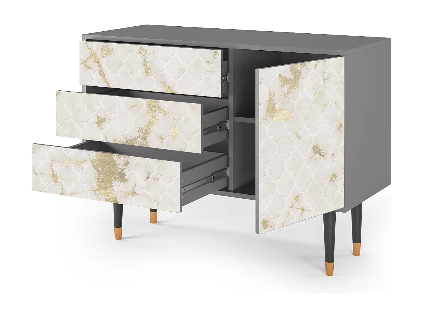 Credenza - 115х84х41 cm - S3 - Sahara desert, Grigio