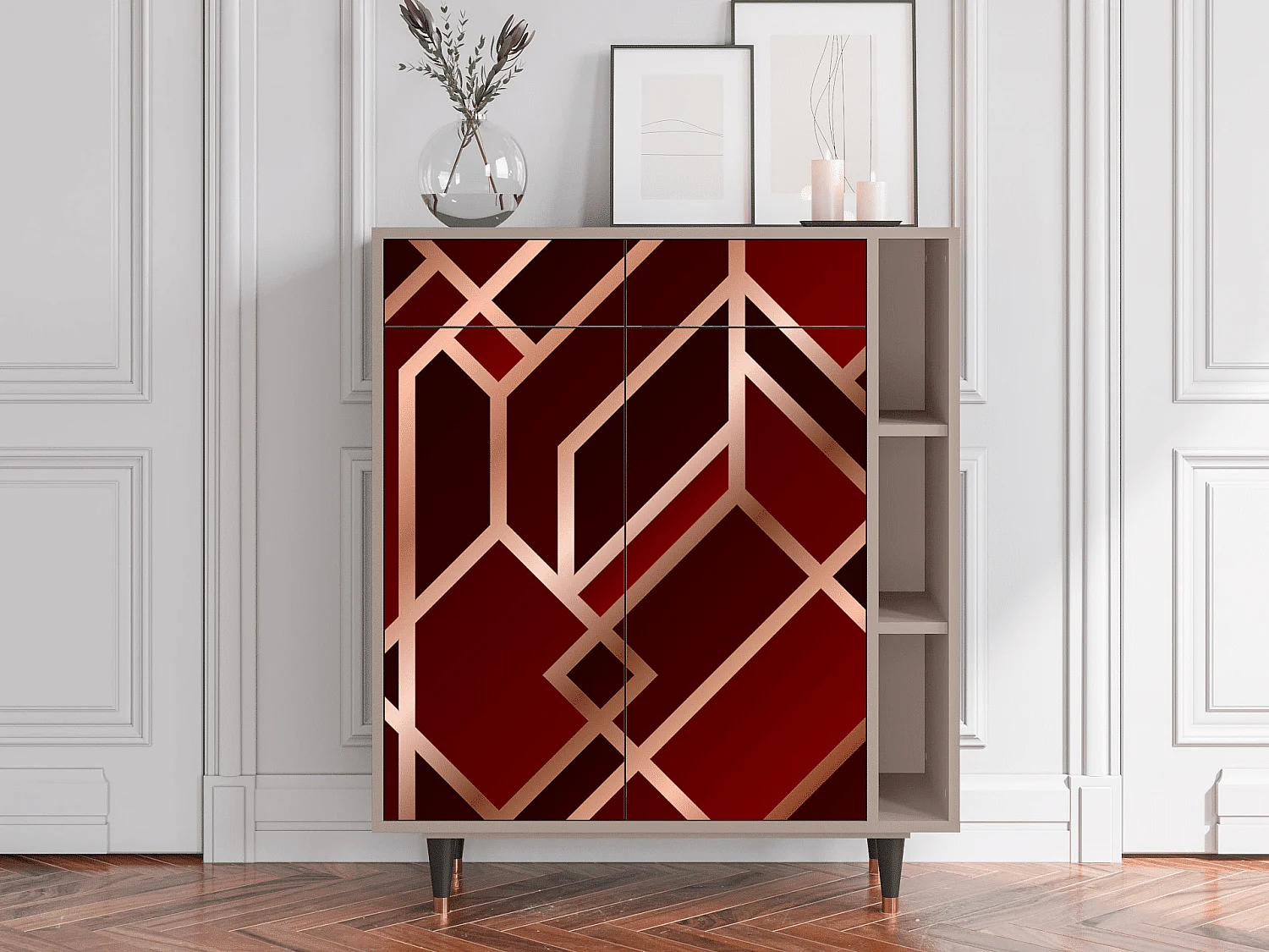 Aparador - 96х110х41 cm - BS6 - Velvet 1920's, Latte