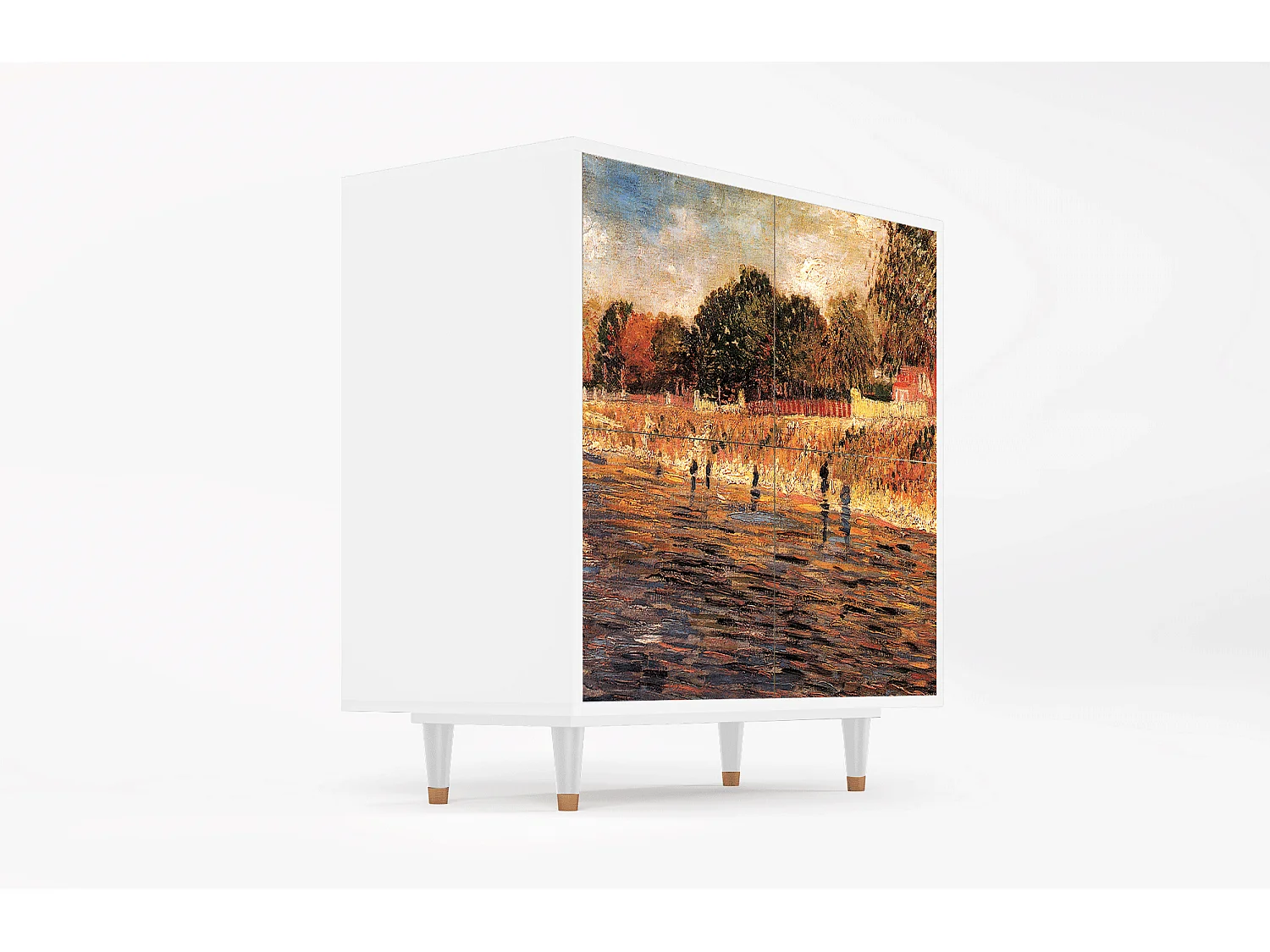 Buffet - 94x96x48 cm - BS3 - The Banks, Blanc