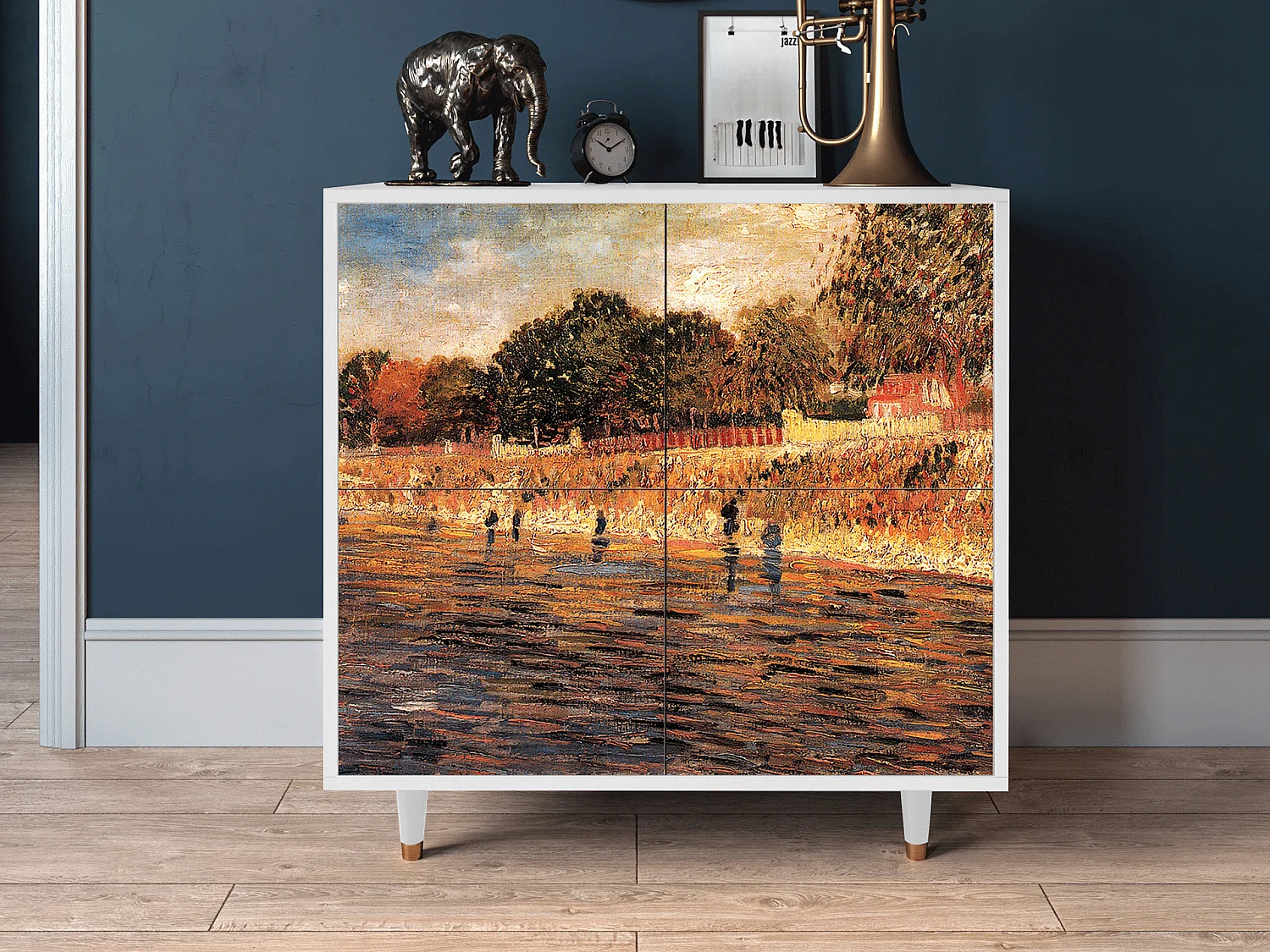 Buffet - 94x96x48 cm - BS3 - The Banks, Blanc