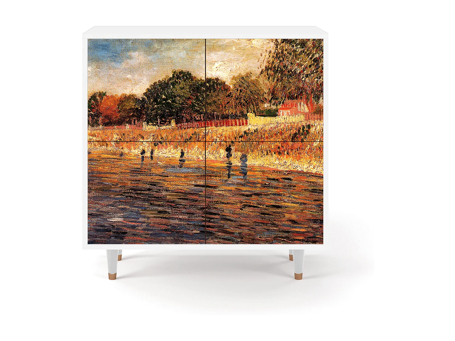 Buffet - 94x96x48 cm - BS3 - The Banks, Blanc