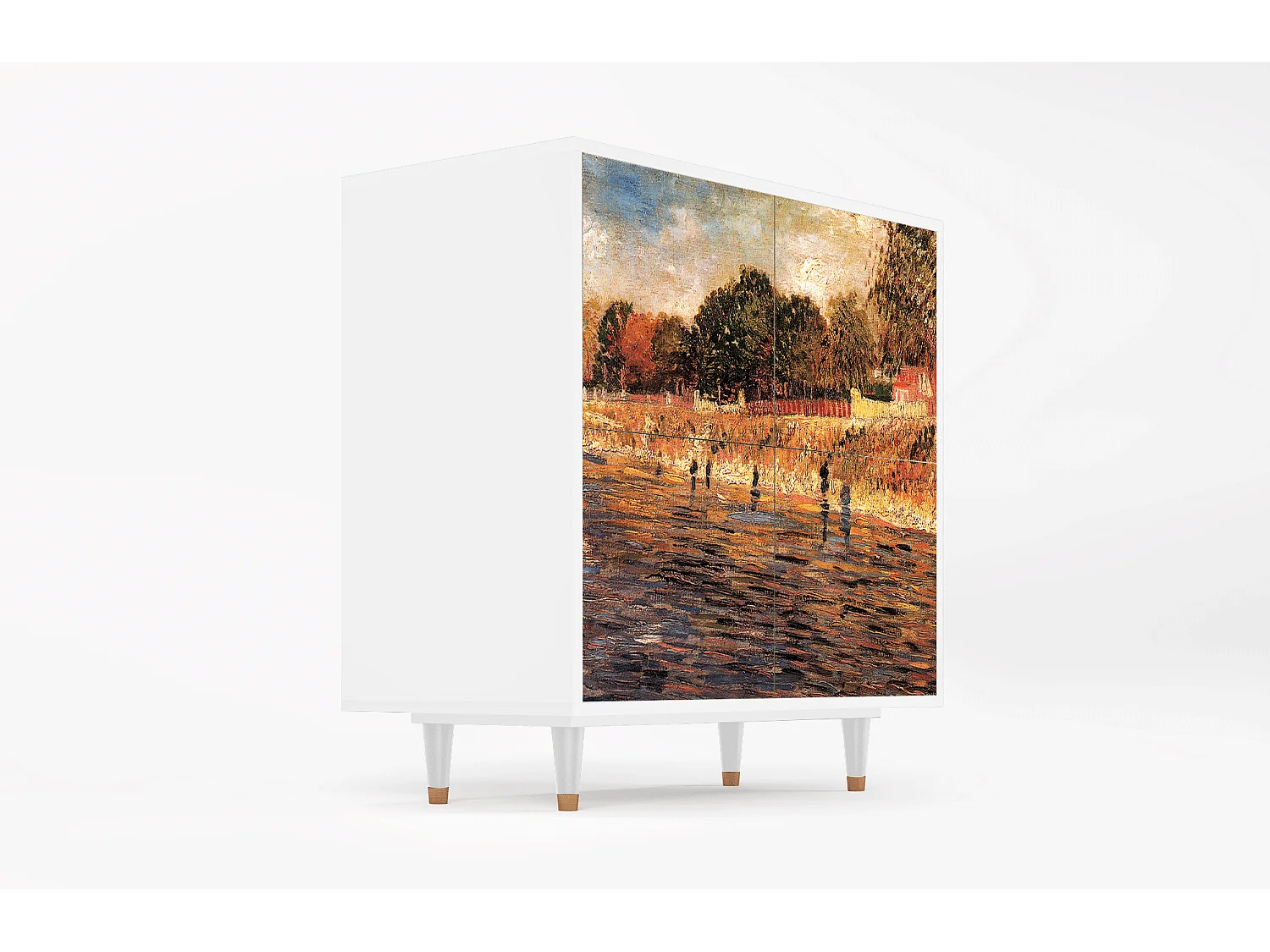 Buffet - 94x96x48 cm - BS3 - The Banks, Blanc