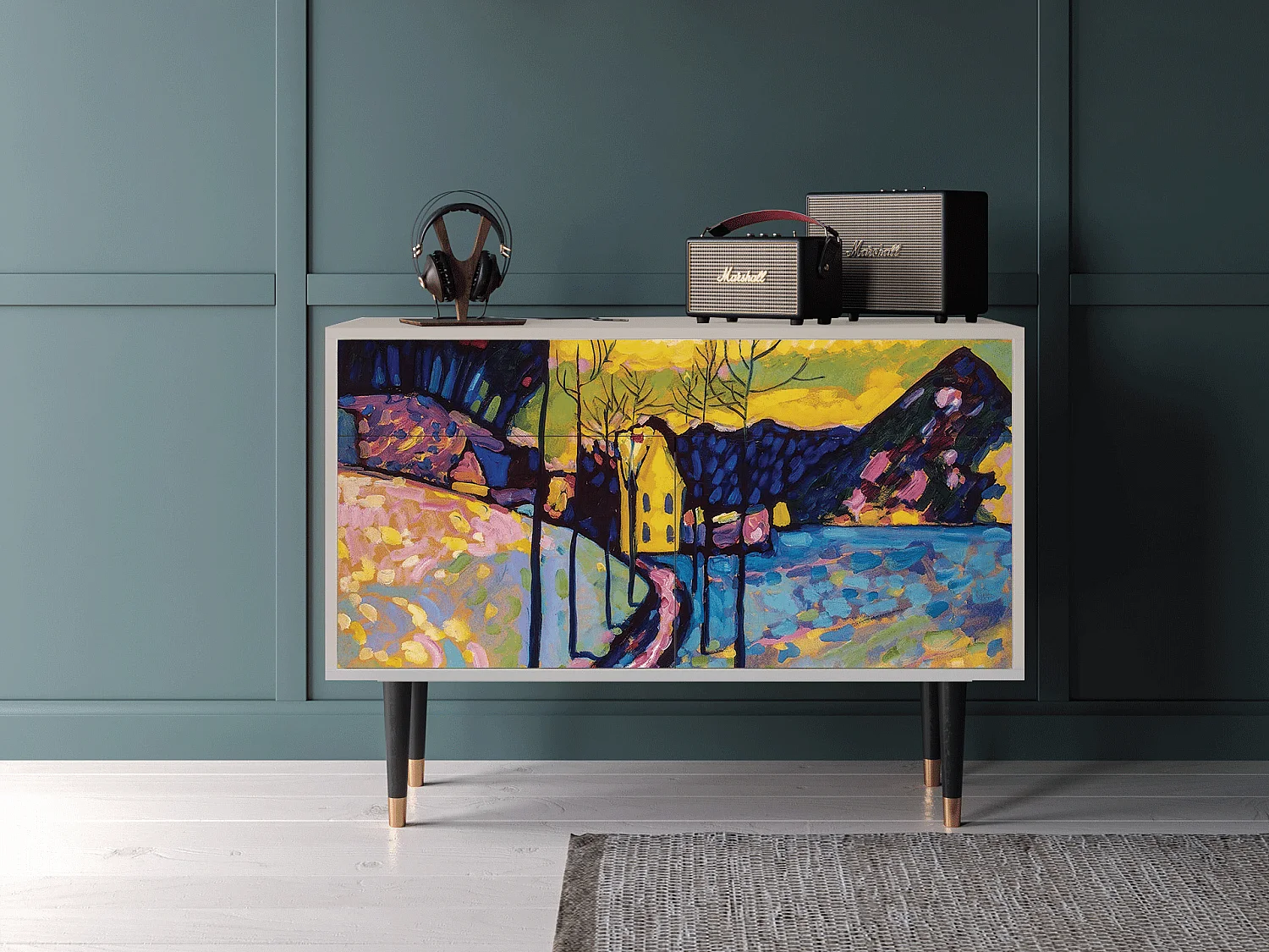 Aparador - 115x85x48 cm - BS4 - Winter Landscape, Areia