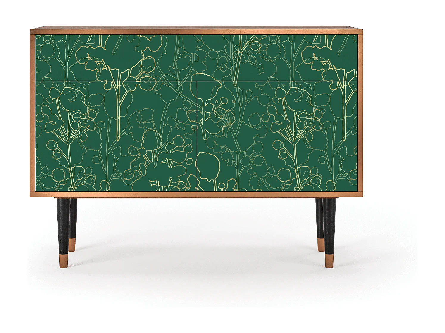 Sideboard - 115x85x48 cm - BS4 - Emerald Forest, Walnuss