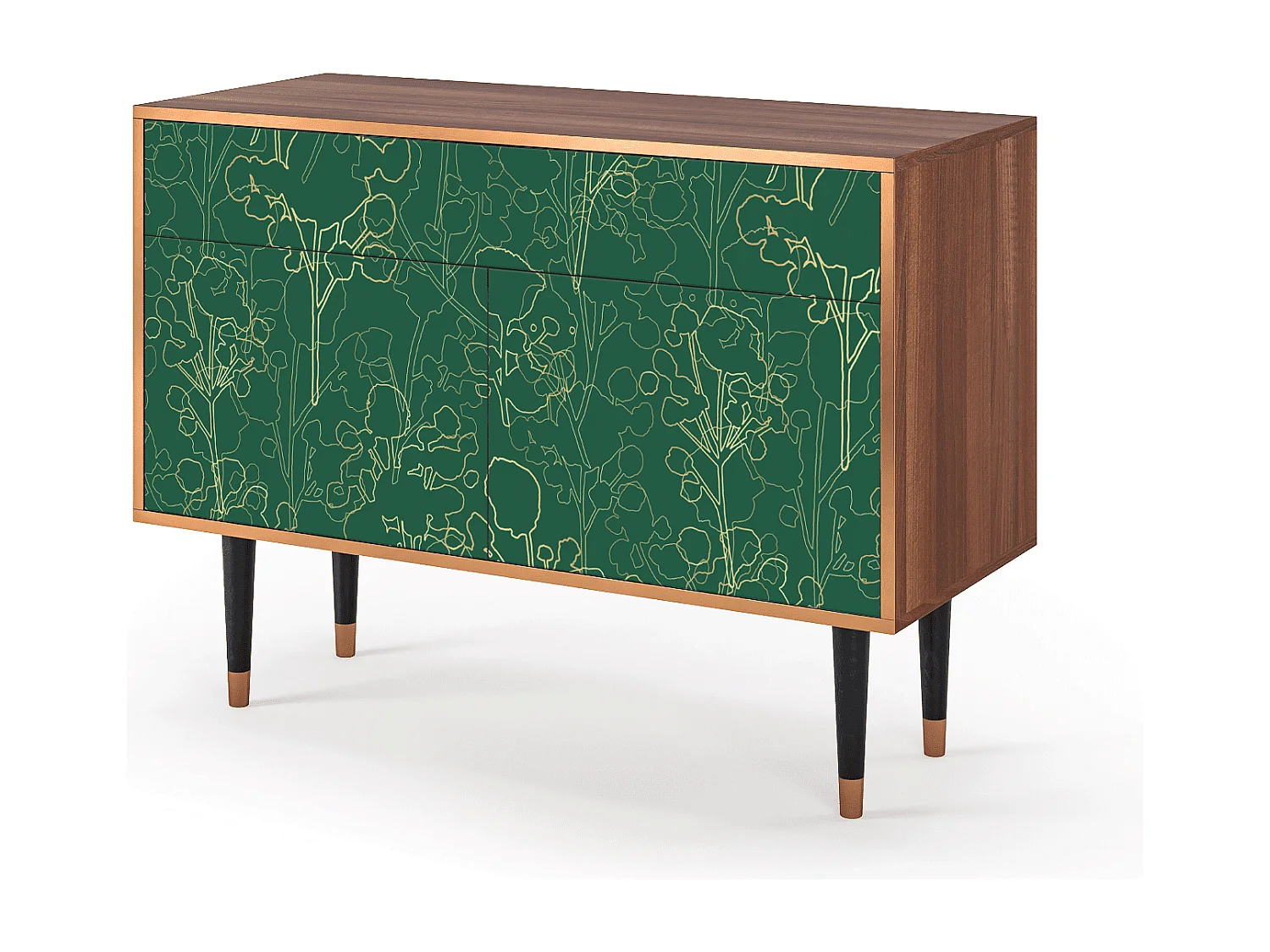 Sideboard - 115x85x48 cm - BS4 - Emerald Forest, Walnuss