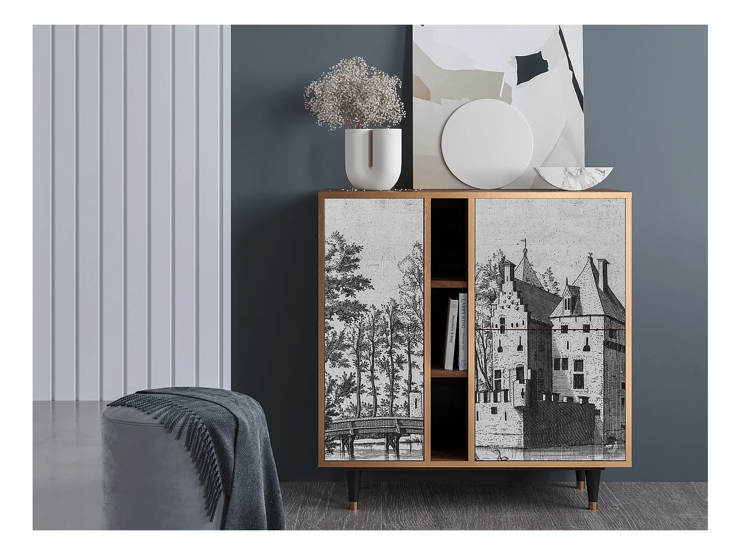Buffet - 94х96х41 cm - BS5 - Castle by Breugel, Noyer