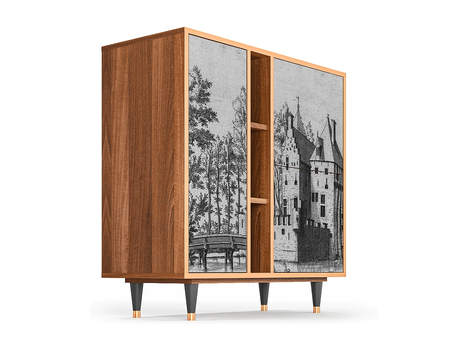 Buffet - 94х96х41 cm - BS5 - Castle by Breugel, Noyer