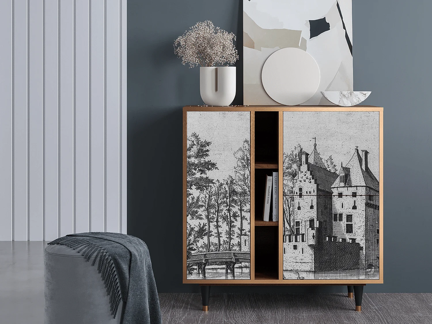 Buffet - 94х96х41 cm - BS5 - Castle by Breugel, Noyer