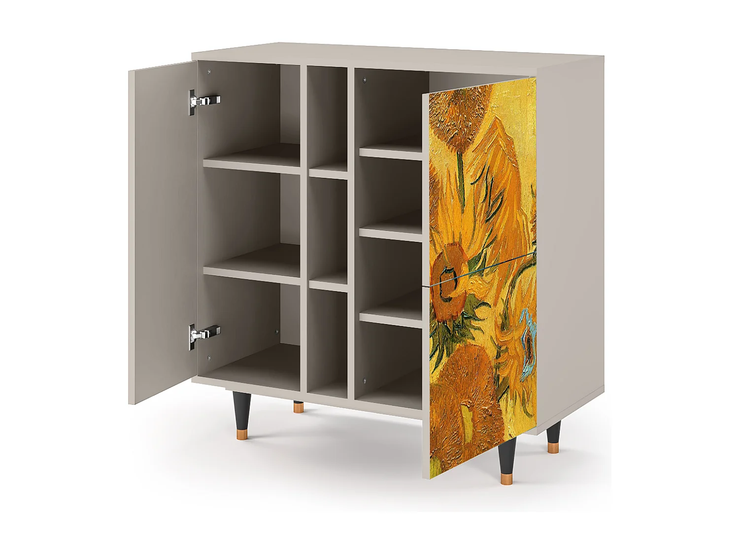 Credenza - 94х96х41 cm - BS5 - Sunflowers, Sabbia