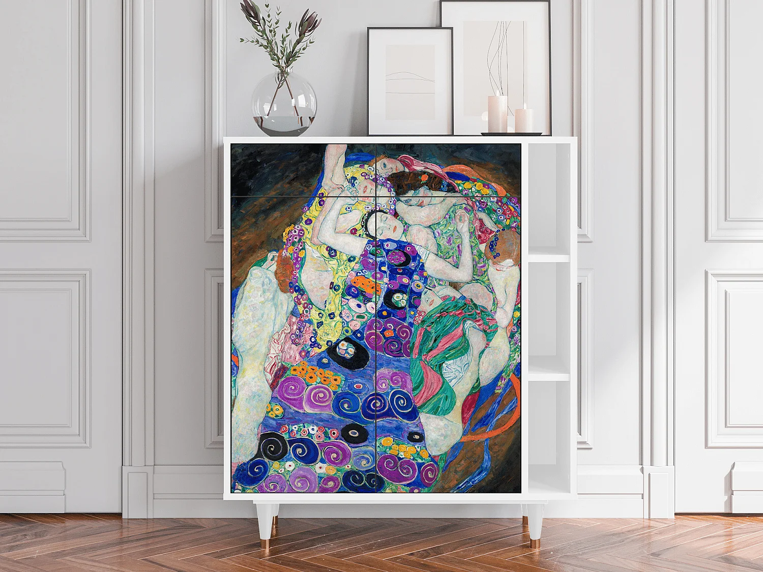 Sideboard - 96х110х41 cm - BS6 - The Maiden by Klimt, Weiß