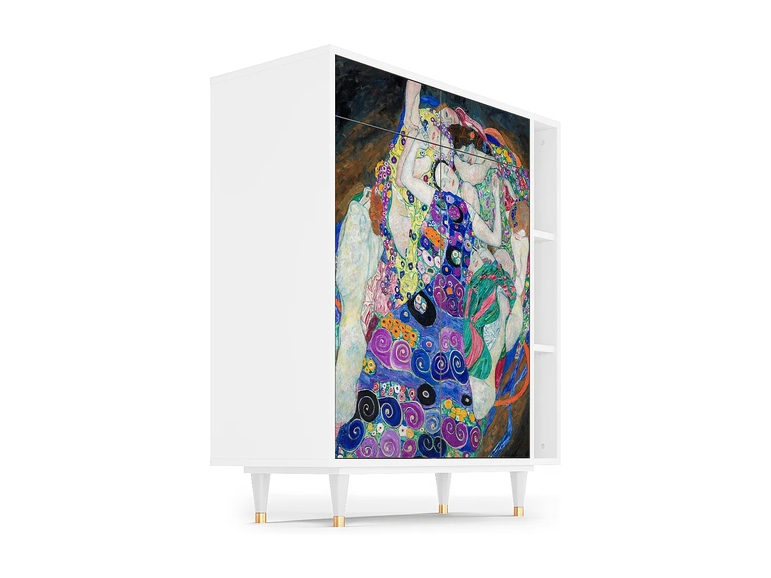 Sideboard - 96х110х41 cm - BS6 - The Maiden by Klimt, Weiß