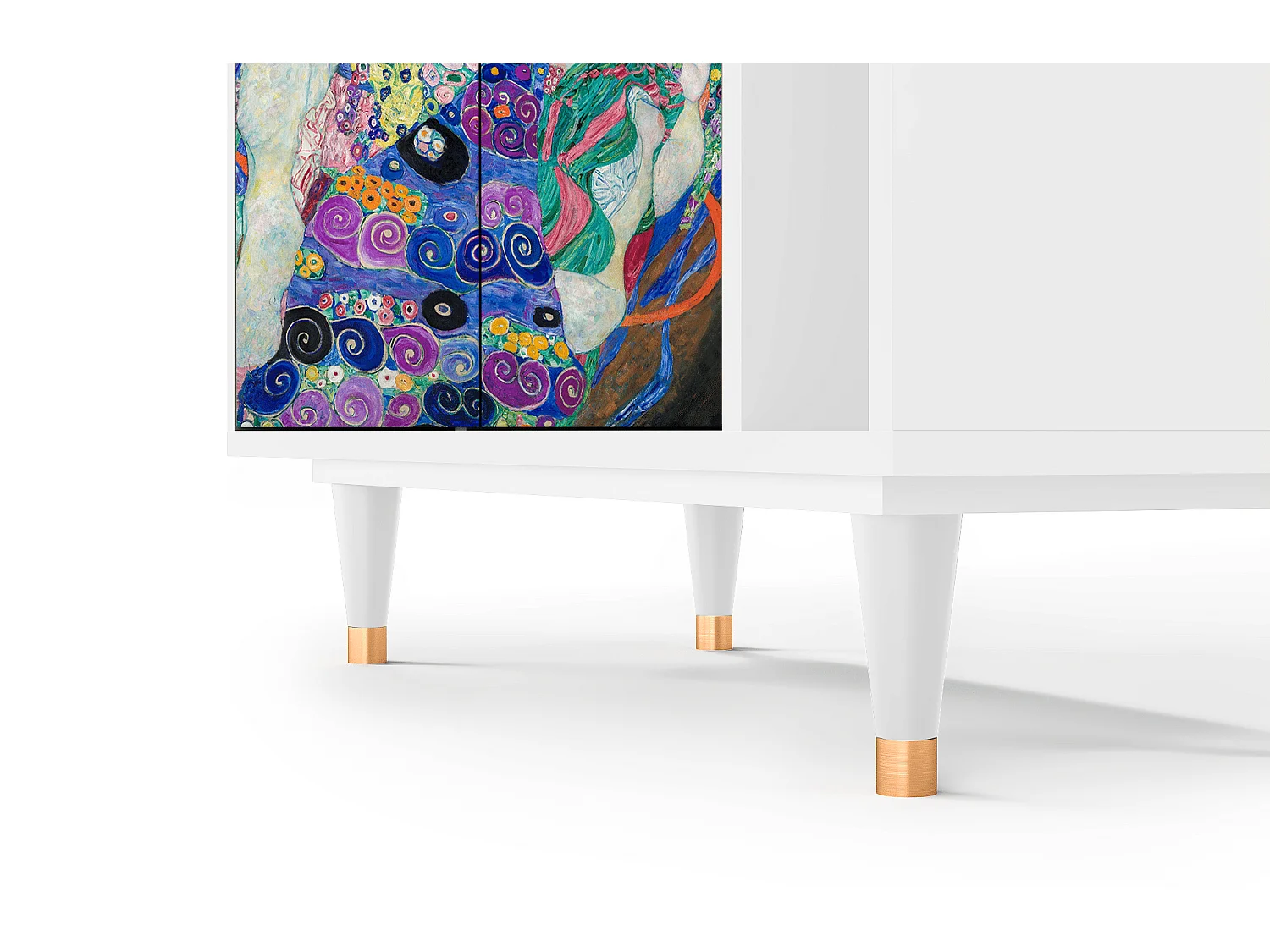 Kredens - 96х110х41 cm - BS6 - The Maiden by Klimt, Biały