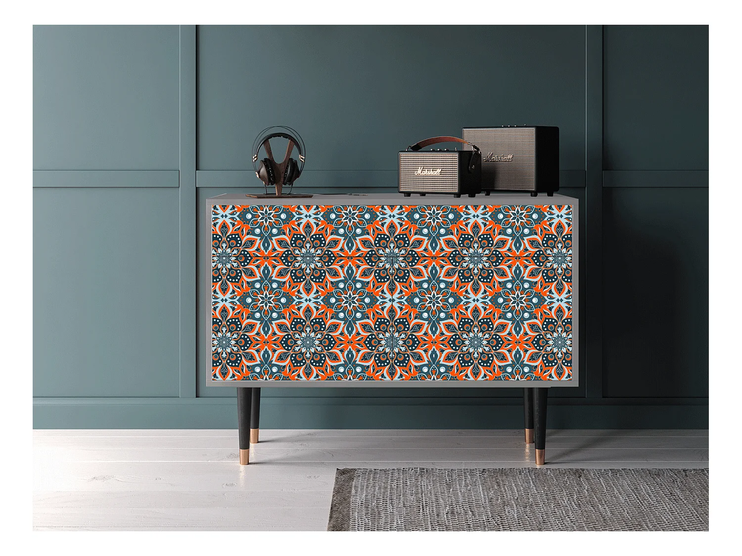 Buffet - 115x85x48 cm - BS4 - Fire Beetle, Gris