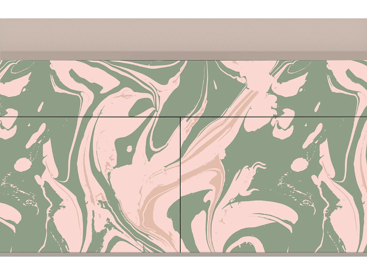 Sideboard - 115x85x48 cm - BS4 - Aquarelle, Latte