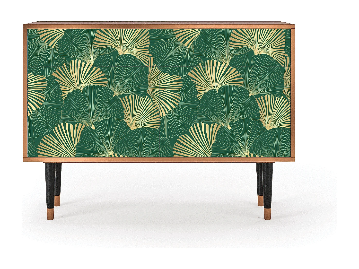 Dressoir - 115x85x48 cm - BS4 - Gold Ginkgo, Walnoot