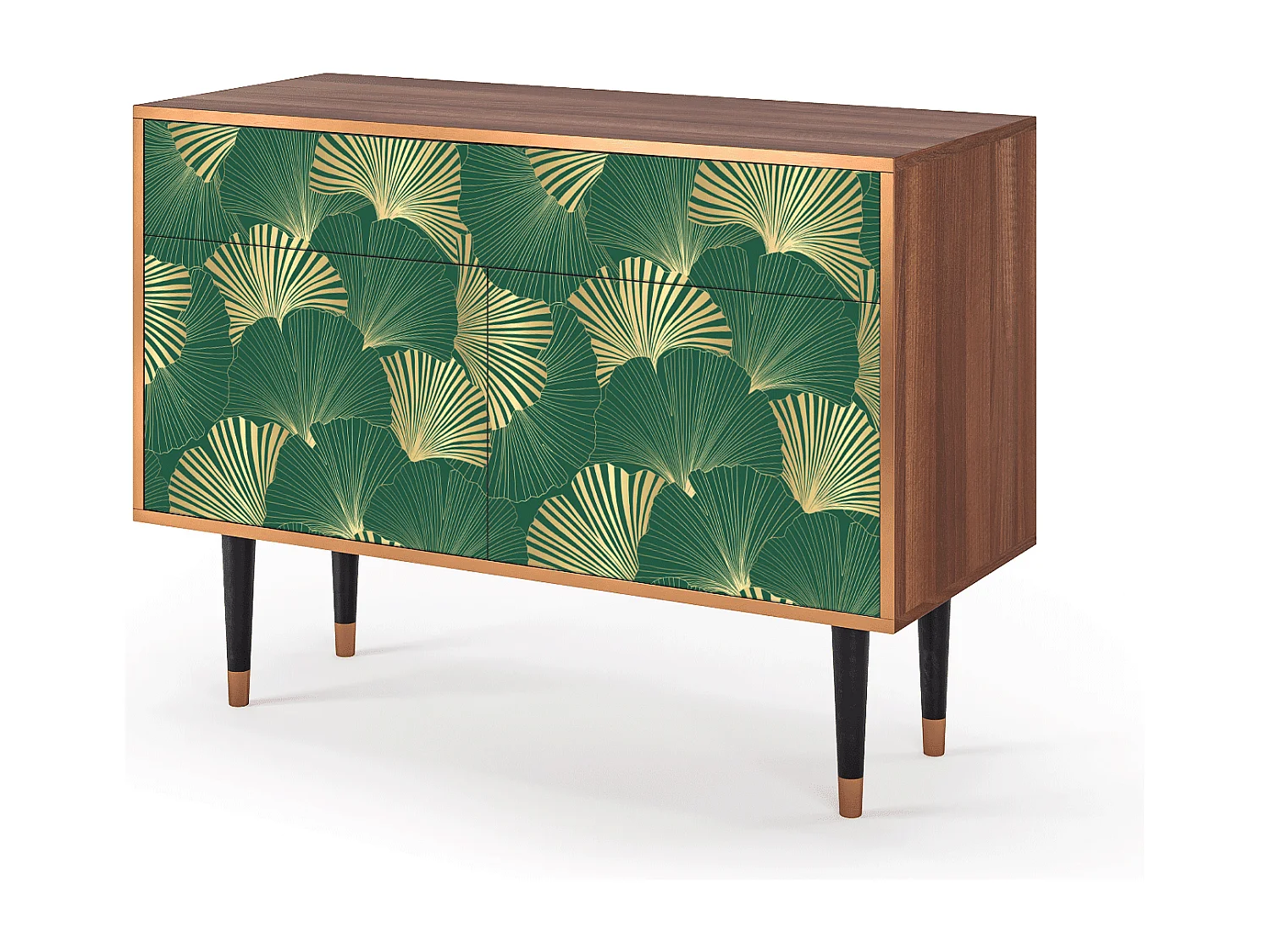 Dressoir - 115x85x48 cm - BS4 - Gold Ginkgo, Walnoot